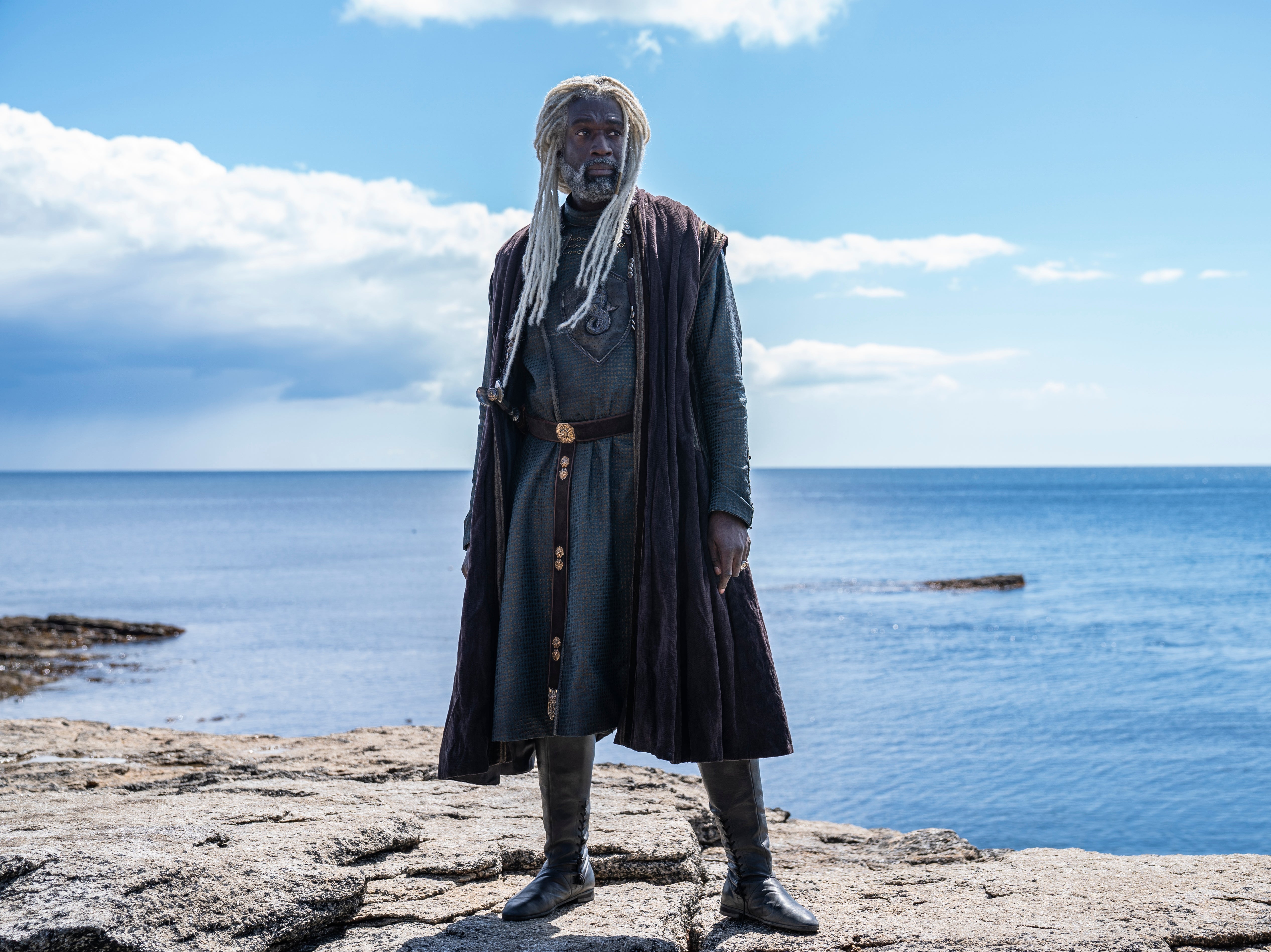 Steve Toussaint as Lord Corlys Velaryon, AKA “The Sea Snake”