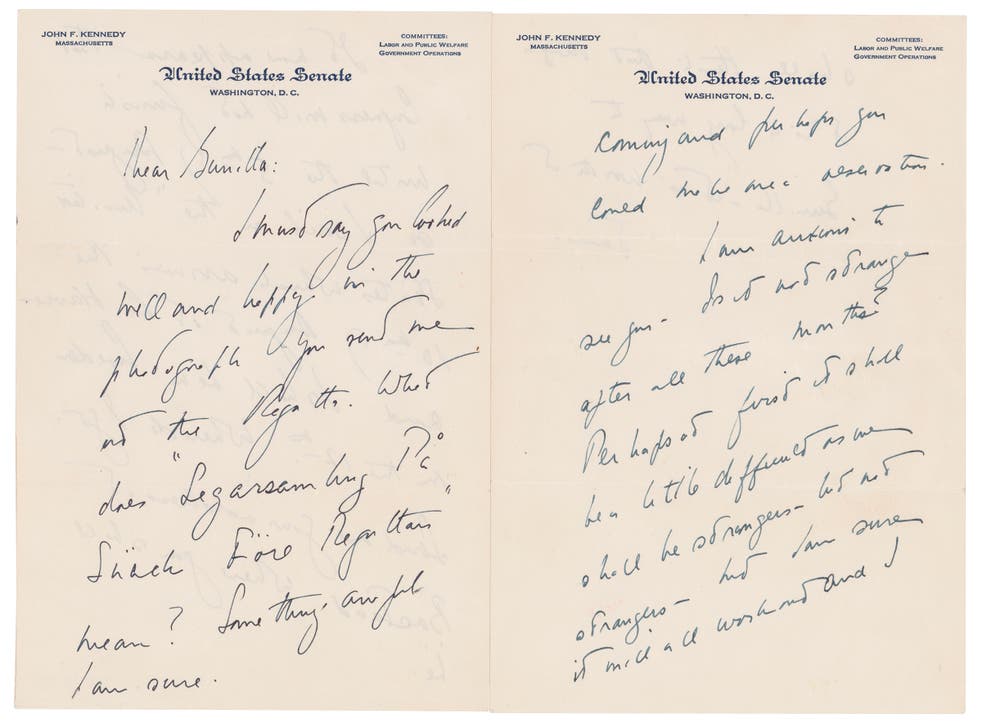 JFK-CARTAS DE AMOR-SUBASTA