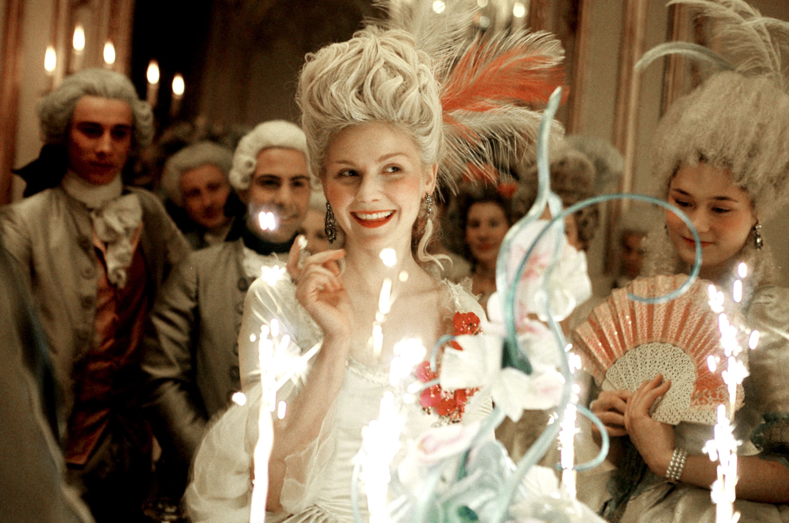 Kirsten Dunst as Marie Antoinette in Sofia Coppola’s film, adapted from Fraser’s biography