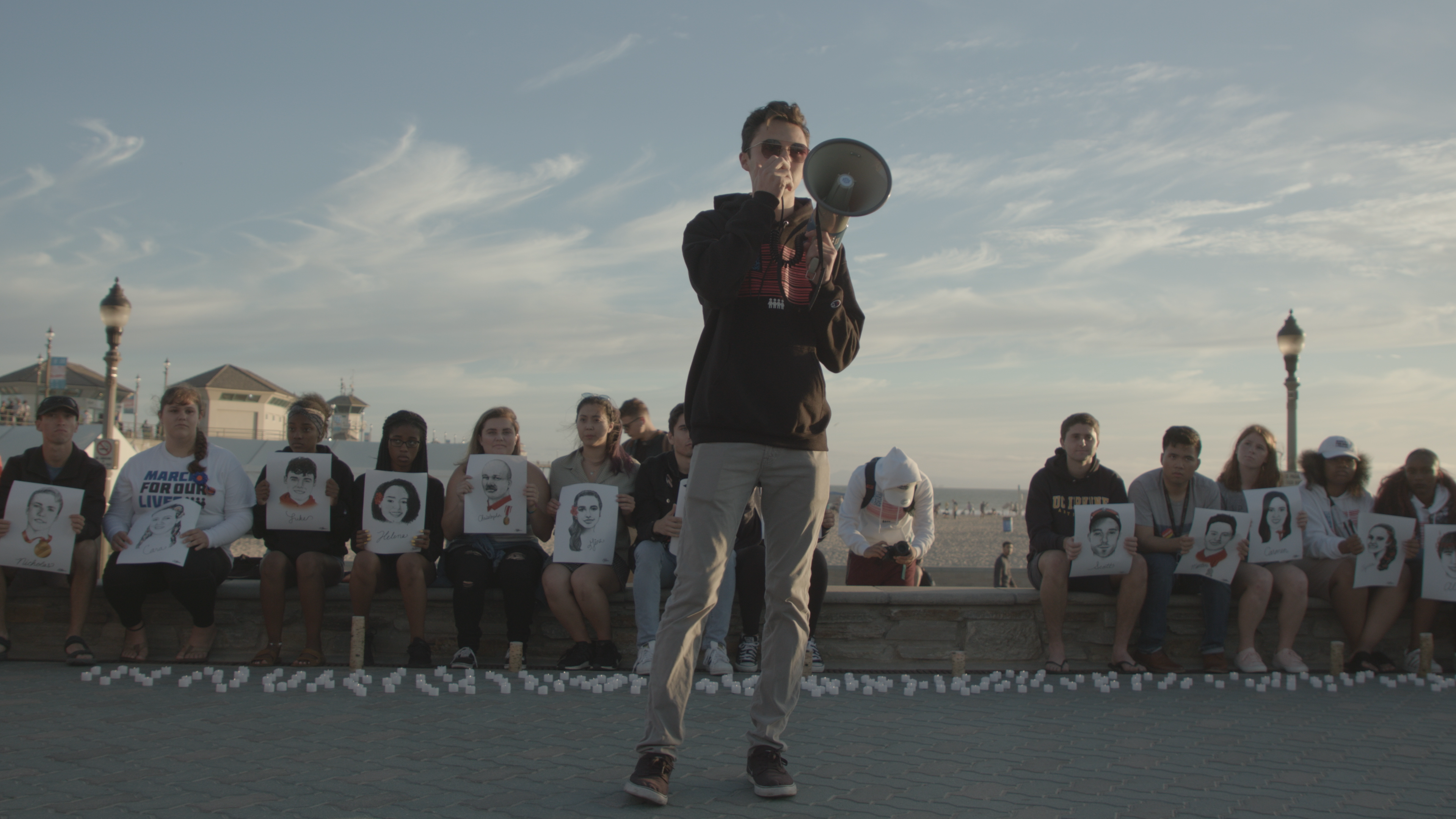 Parkland survivor David Hogg protests for gun reform in Us Kids
