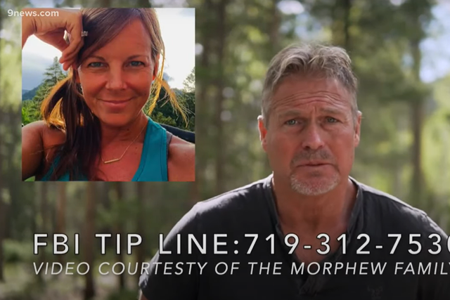 Barry Morphew in a video seeking information on his missing wife Suzanne Morphew