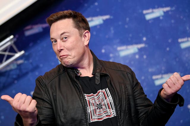 <p>SpaceX owner and Tesla CEO Elon Musk poses on the red carpet of the Axel Springer Award 2020 on 1 December 2020 in Berlin, Germany.  </p>