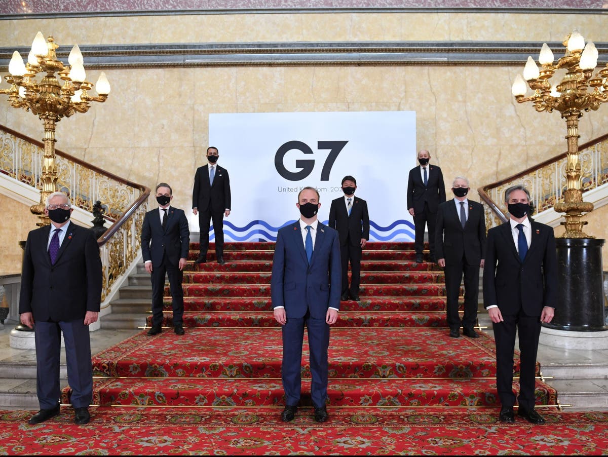 G7 foreign ministers call on China to &lsquo;respect human rights&rsquo; in muted censure