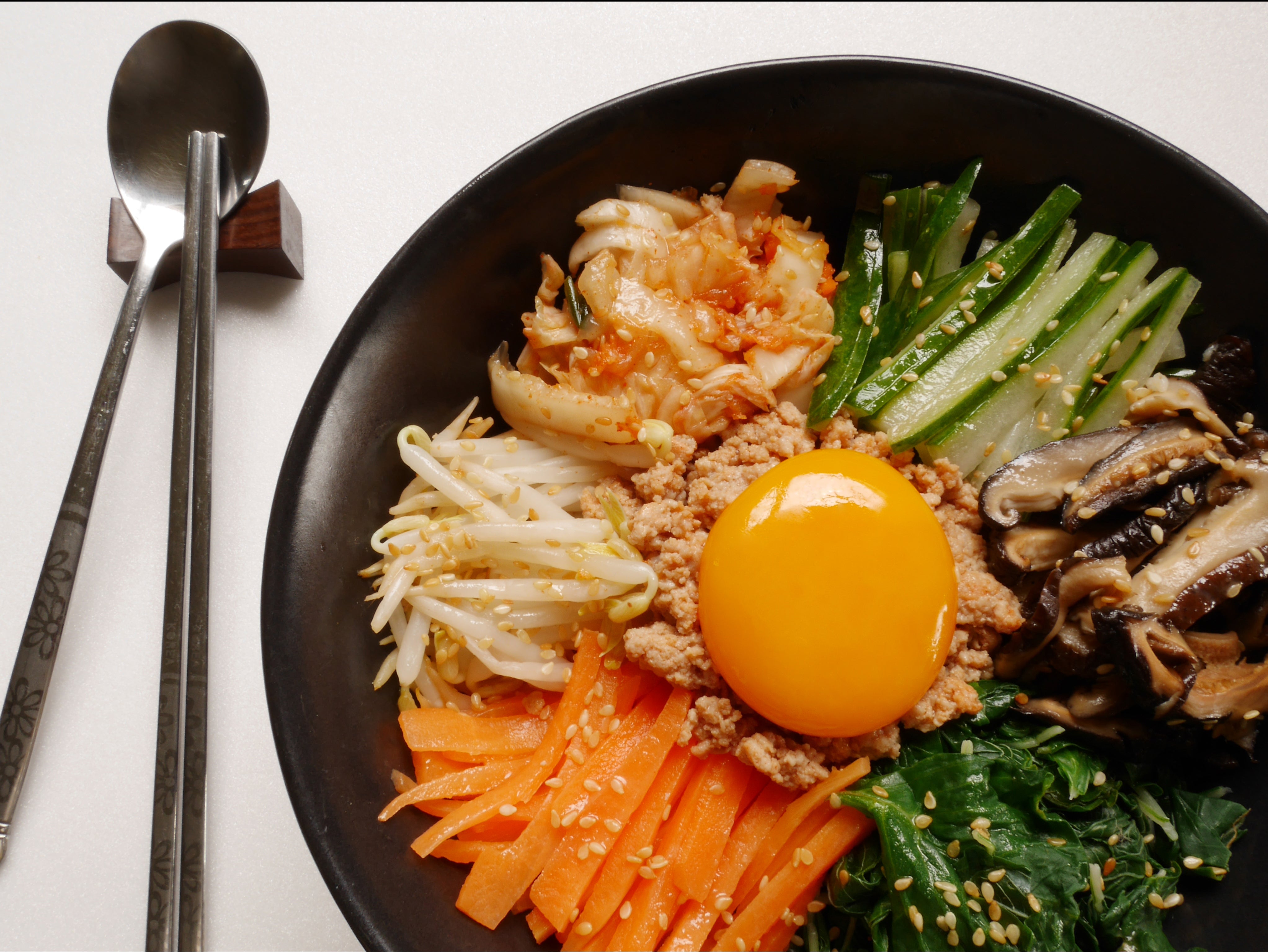 Bibimbap is one of the most popular and well known Korean dishes