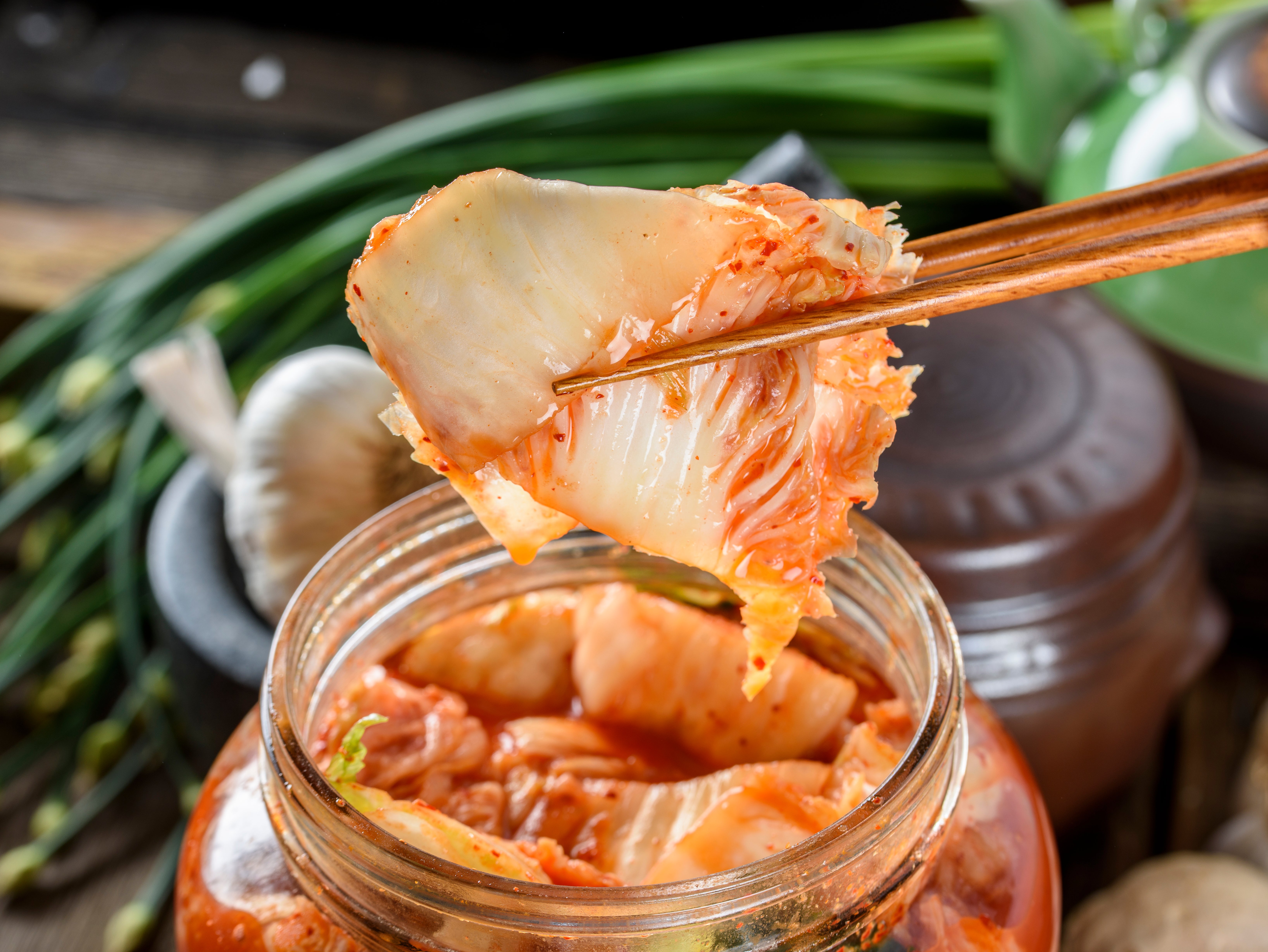 Kim’s mother adds a handful of pine nuts to her kimchi to give it a ‘Sprite-like freshness’