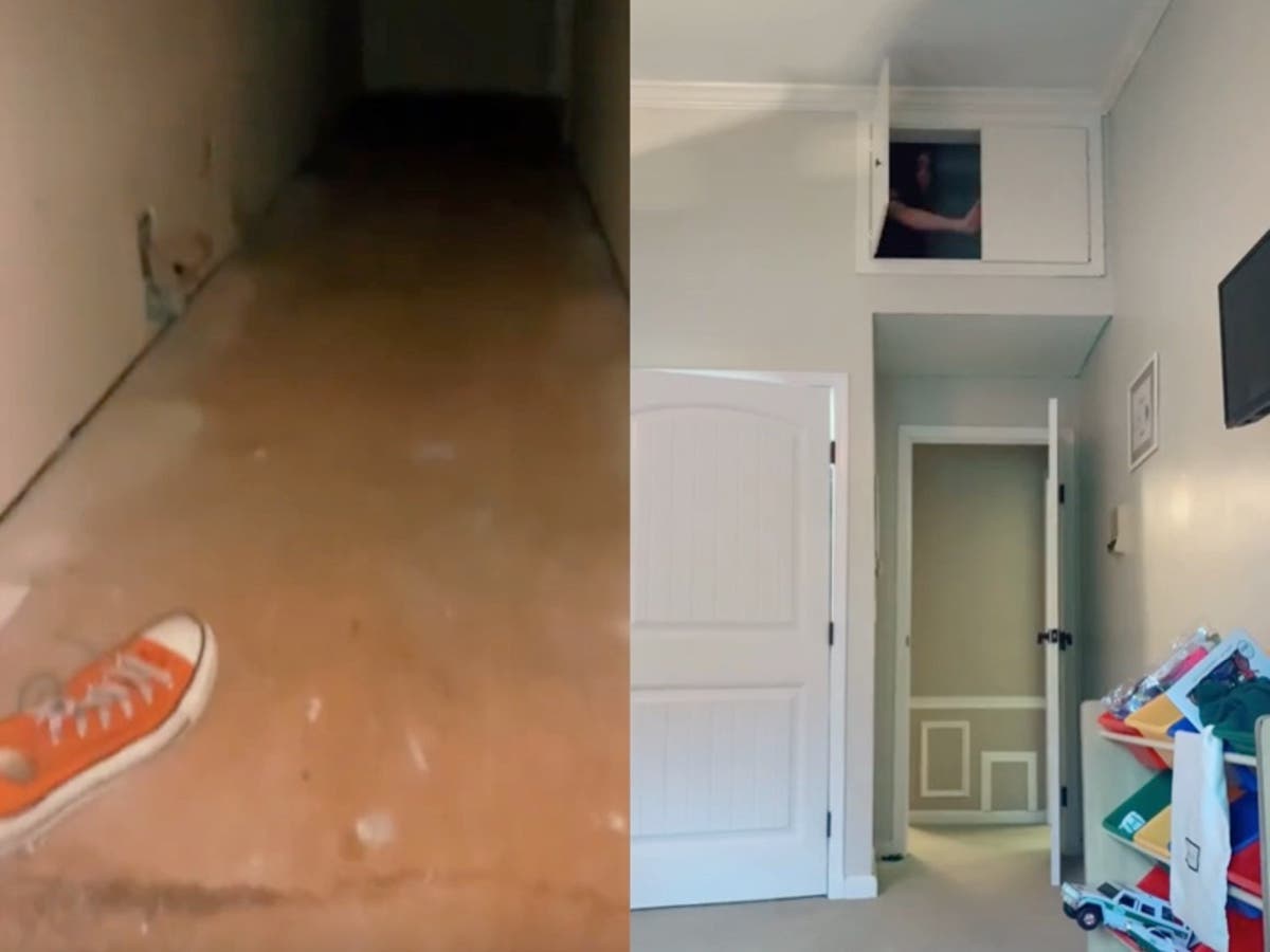 Woman documents tunnels and crawlspaces she&rsquo;s found in rental home in viral TikTok: &lsquo;Coraline vibes&rsquo;