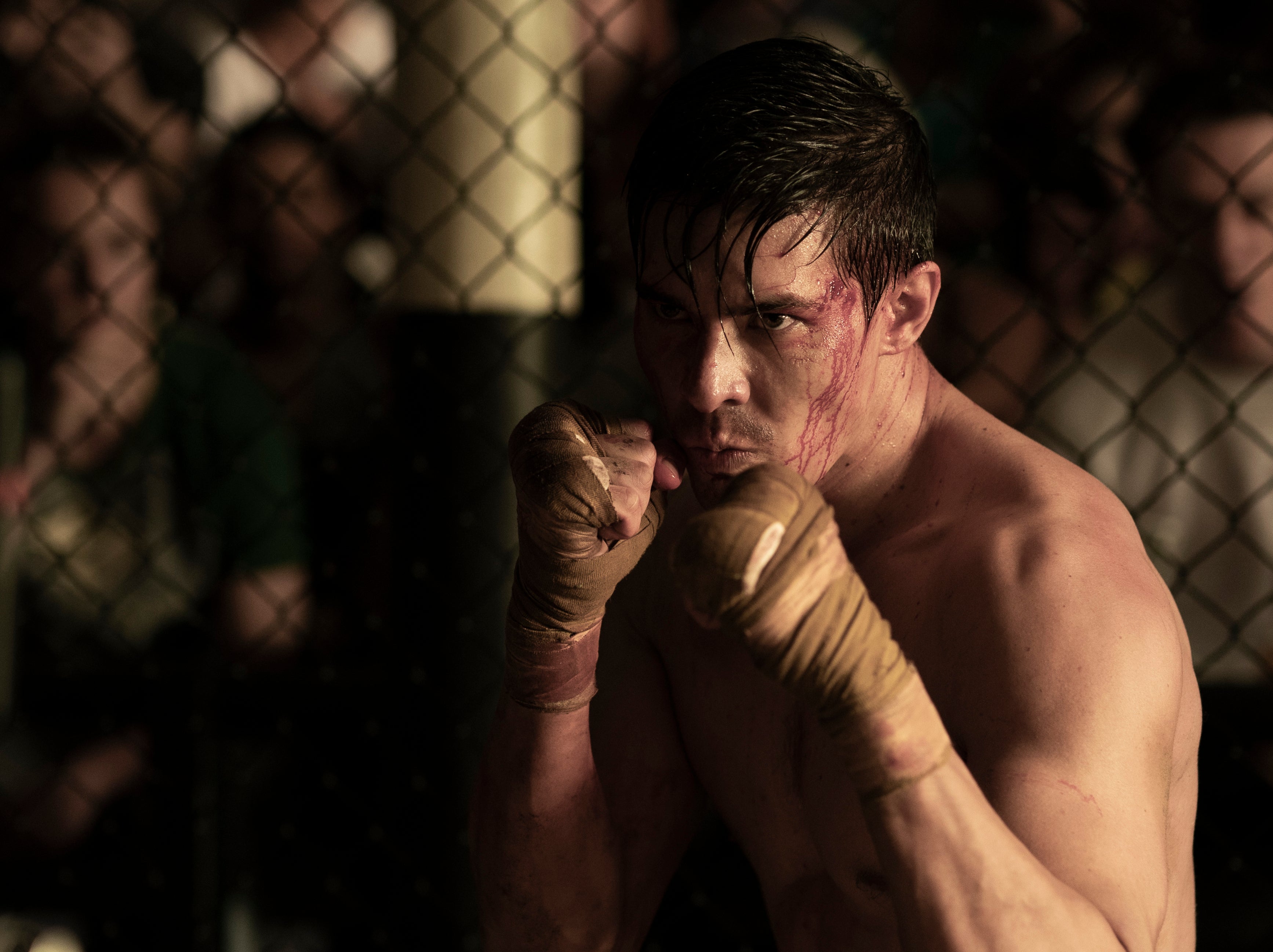 Cole Young is an MMA fighter who seems to have no discernable character traits beyond loving his family – despite being played by the ever-charismatic Lewis Tan