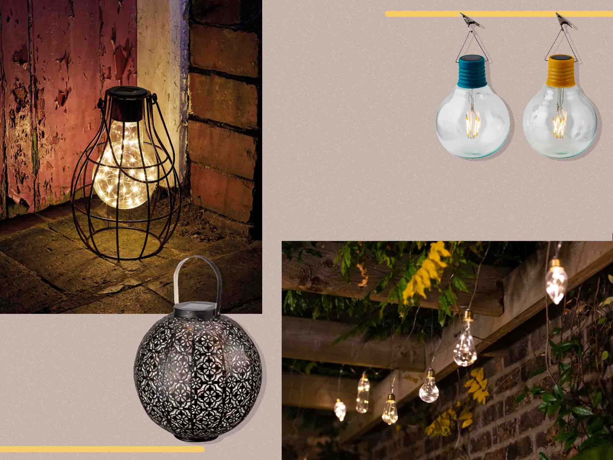 Solar Outdoor Garden LED String Fairy Lights Waterproof Lanterns Hanging Lamp UK 