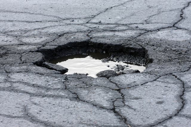 <p>If you have comprehensive insurance, you can claim the damage that has been caused by the pothole</p>