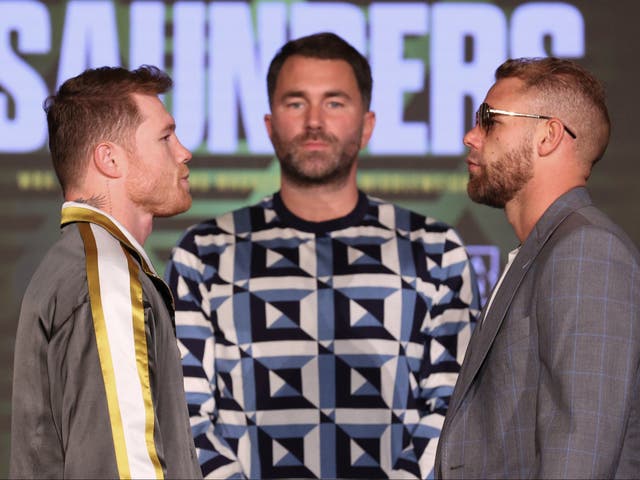 Canelo Alvarez and Billy Joe Saunders