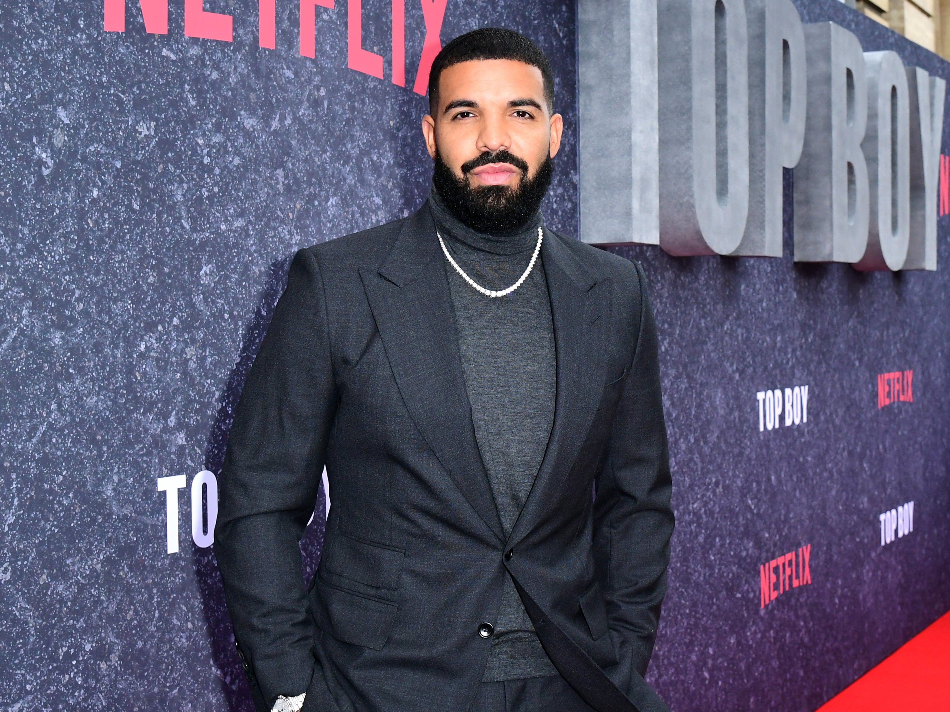Drake at the UK premiere of Top Boy