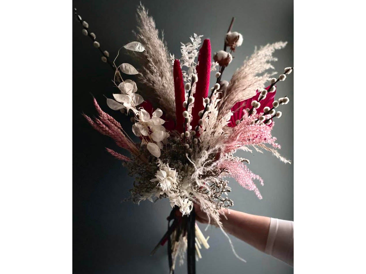 Creative Tops Unique Creative Top Hat Ladies Dried Bouquet Flower Vase Flower Arrangement 