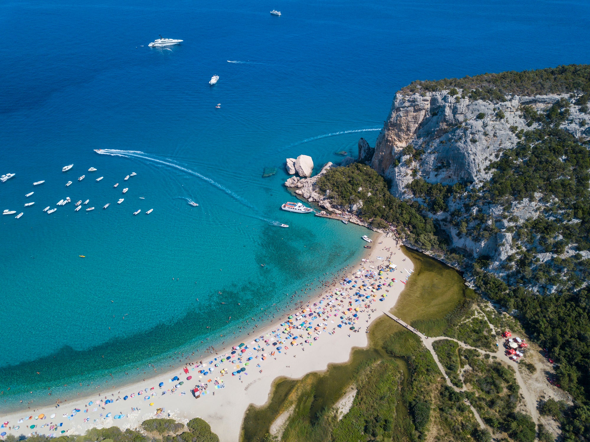 Cala Luna beach in Sardinia, Italy
