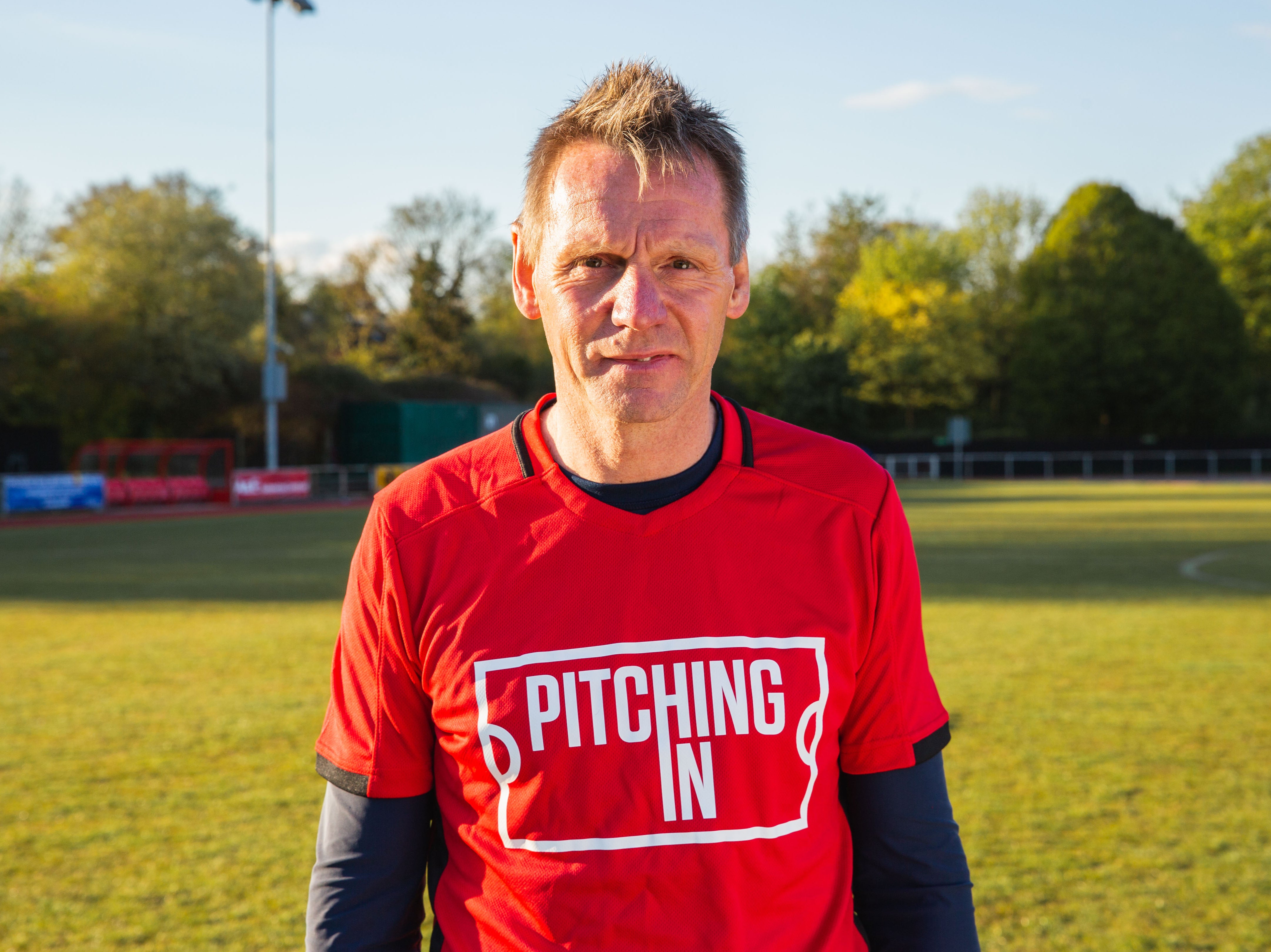 Pearce offered his support at a recent Hornchurch training session