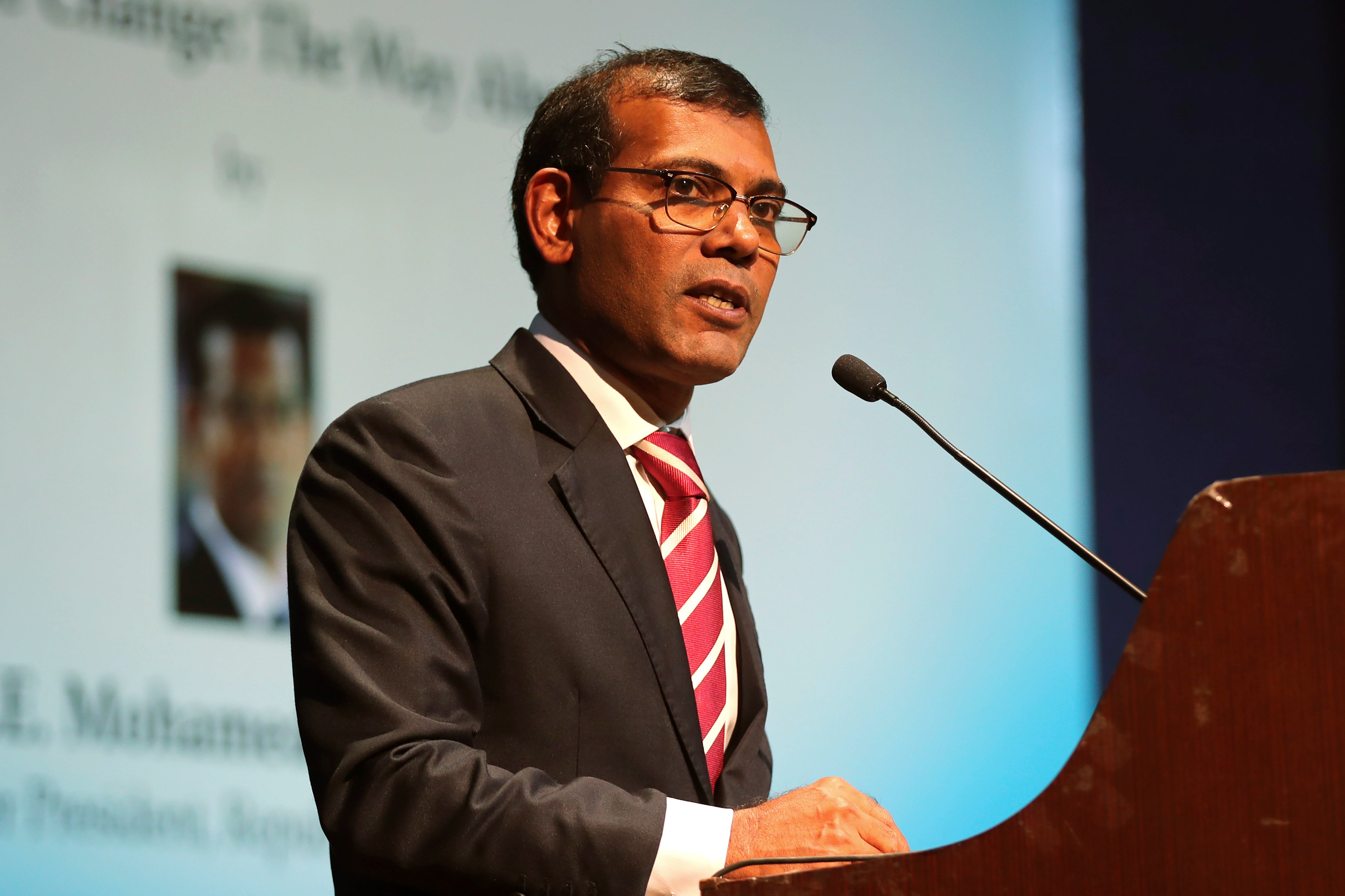 Mohamed Nasheed, the former president of Maldives