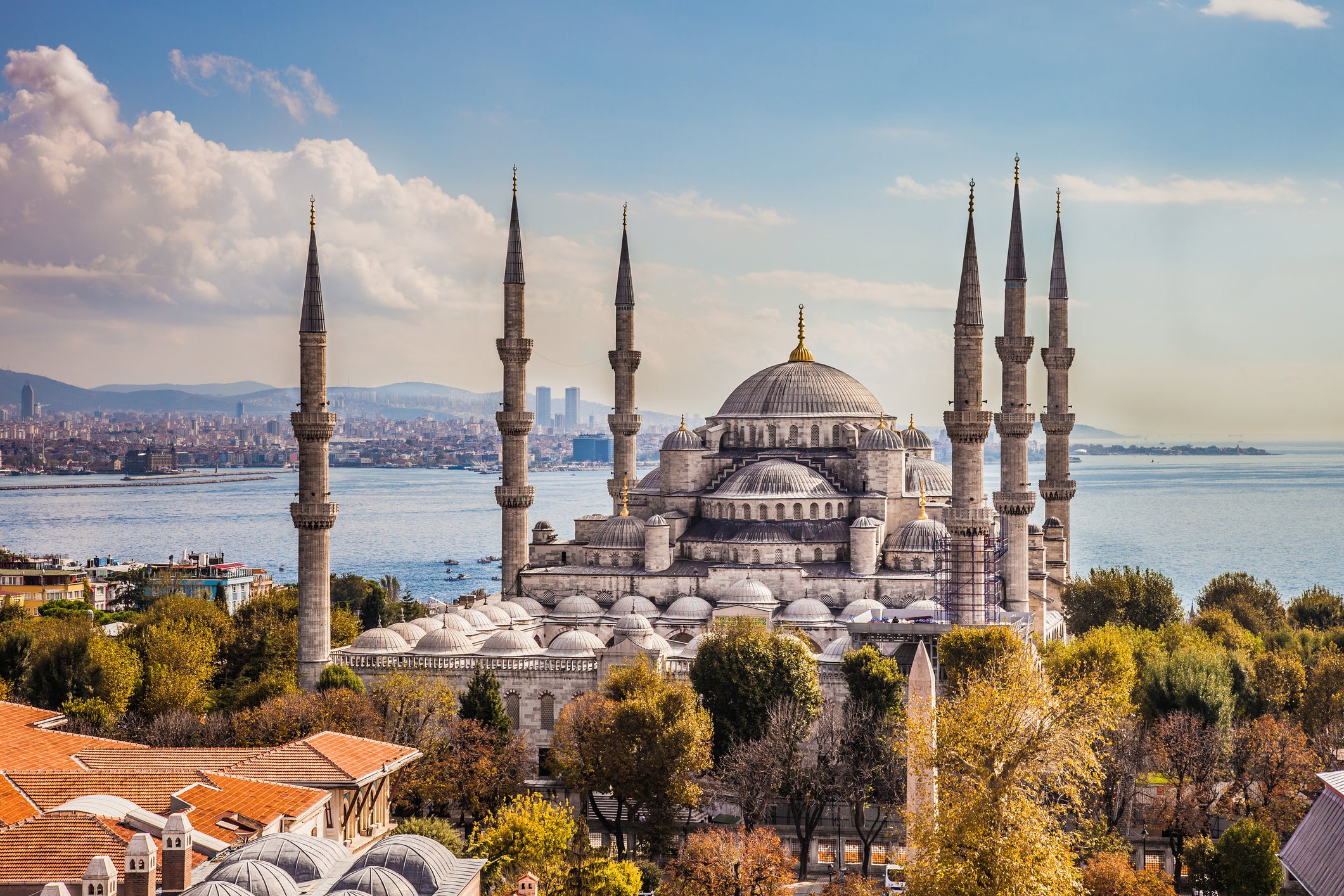 The Sultan Ahmet or Blue Mosque in Istanbul, Turkey