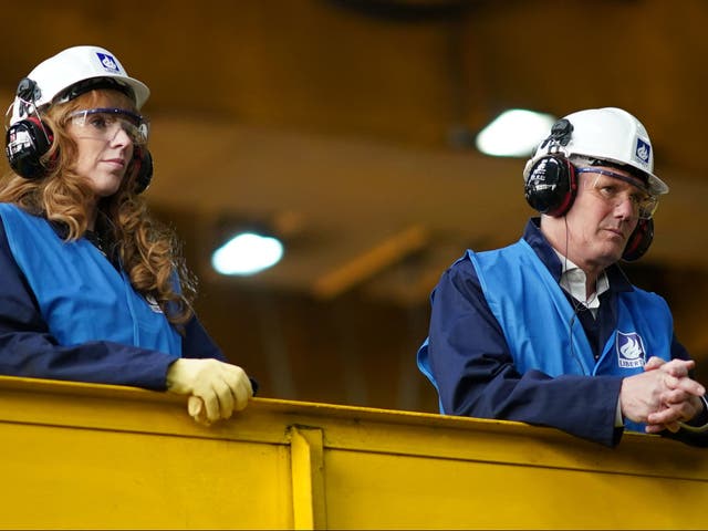 <p>Keir Starmer, right, has handed Angela Rayner a new brief about the future of work</p>