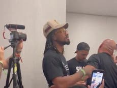 Canelo Alvarez clashes with Demetrius Andrade at press conference after beating Billy Joe Saunders