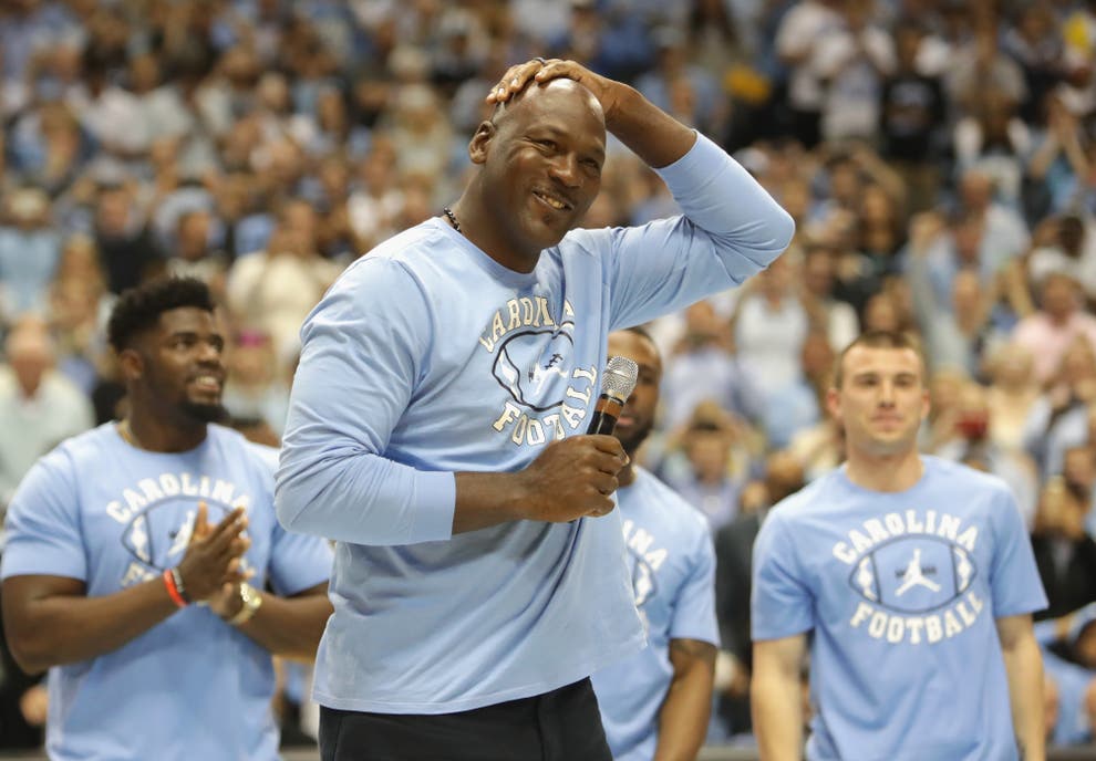 michael jordan on unc win