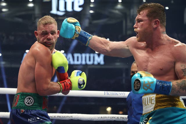 <p>Billy Joe Saunders produced a brave showing in front of more than 70,000 fans in Texas</p>