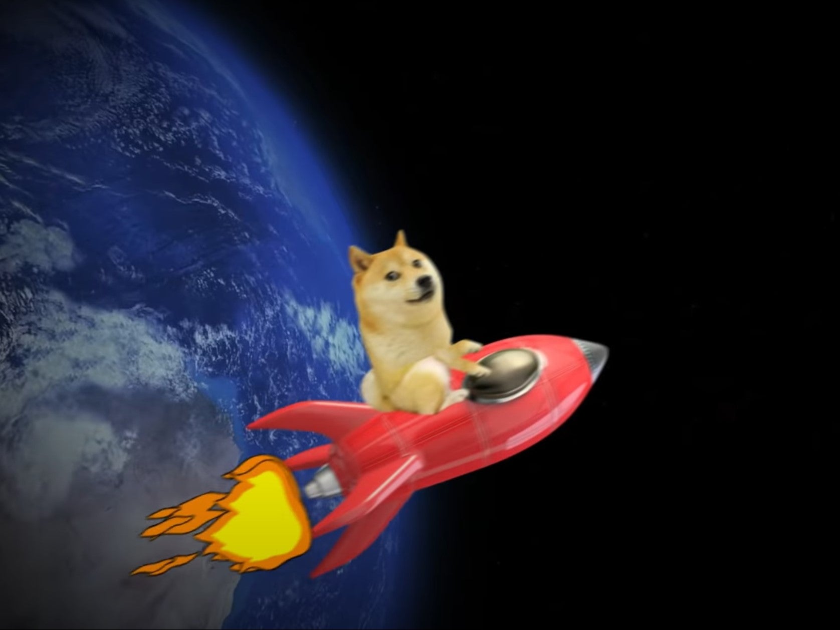Elon Musk said he would use SpaceX to send dogecoin into space, sharing the meme video ‘To the moon’ by Herr Fuchs on Twitter