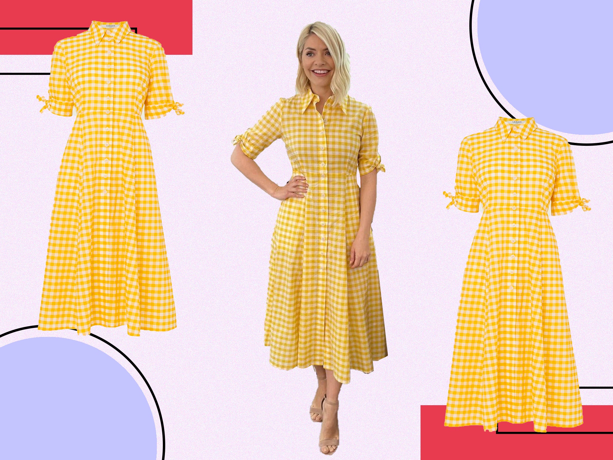With a nod to the summer months to come, we love this midi