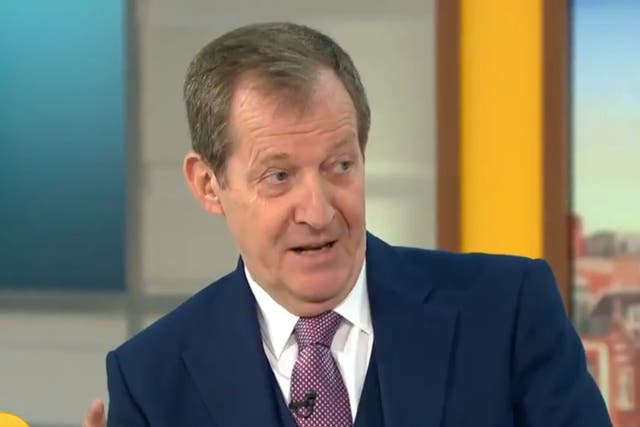 Alastair Campbell appearing on Good Morning Britain
