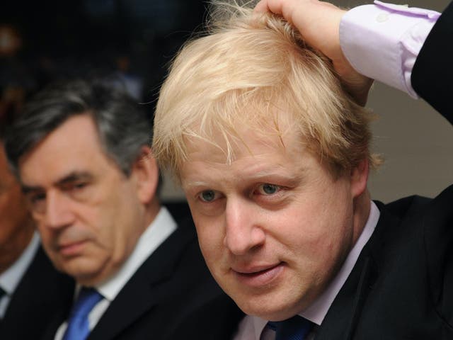 Gordon Brown and Boris Johnson