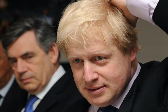<p>Gordon Brown warned Boris Johnson that the break-up of the UK could be his legacy</p>