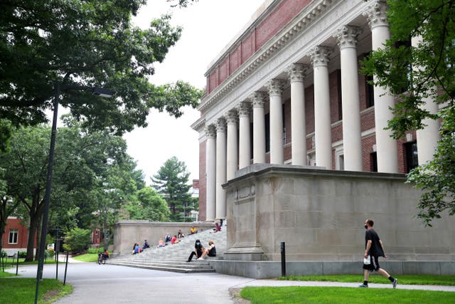 <p>A view of Harvard Yard on the campus of Harvard University on July 08, 2020 in Cambridge, Massachusetts.</p>