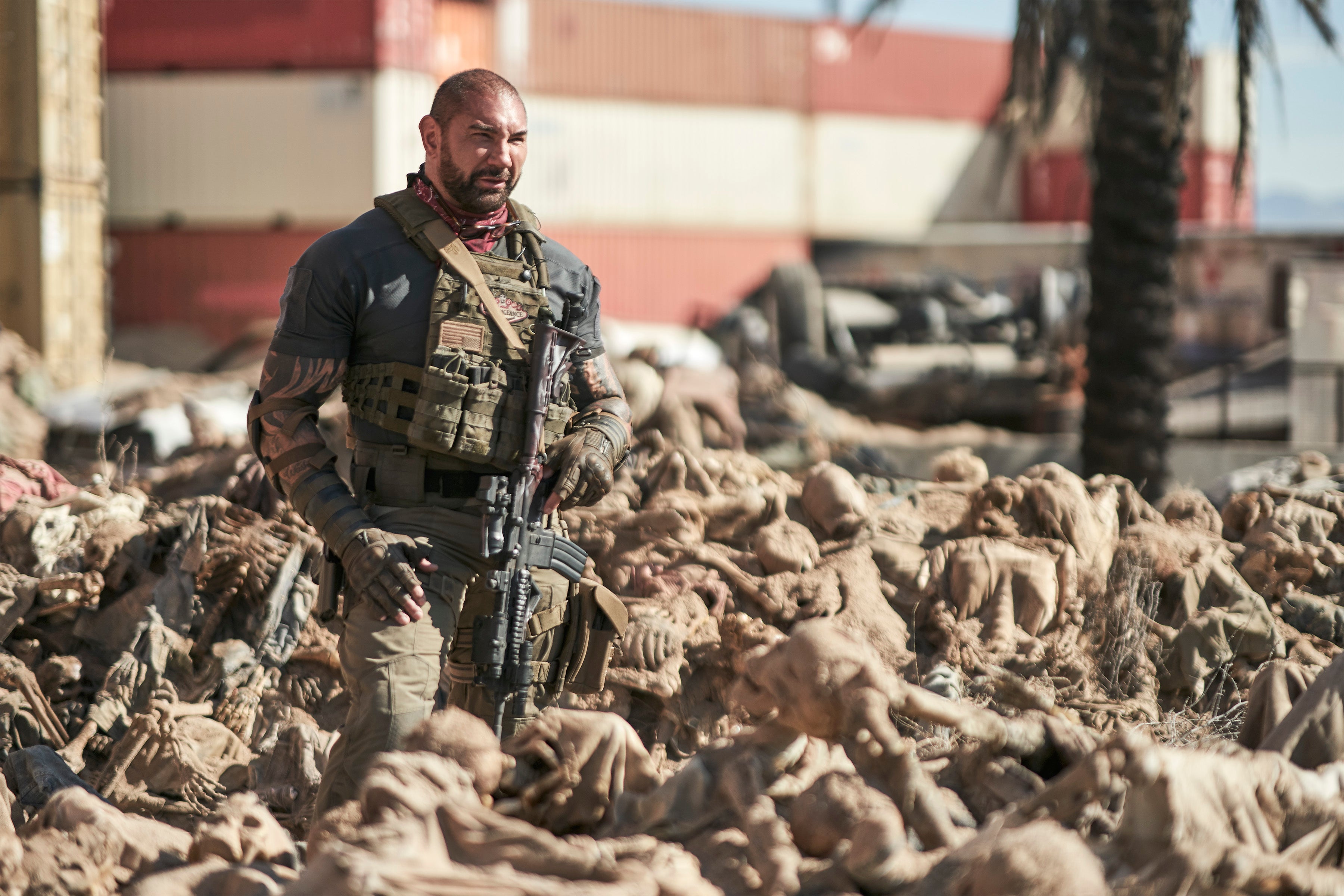 Scott Ward (Dave Bautista) saved the secretary of defence and received the presidential medal of freedom, but still spends his days flipping burgers