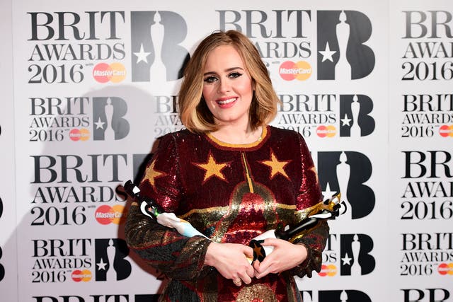 Adele wins four awards at the 2016 Brit Awards