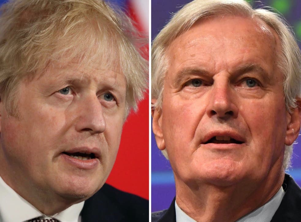 <p>Brexit heavyweights: Boris Johnson and Michel Barnier </p>