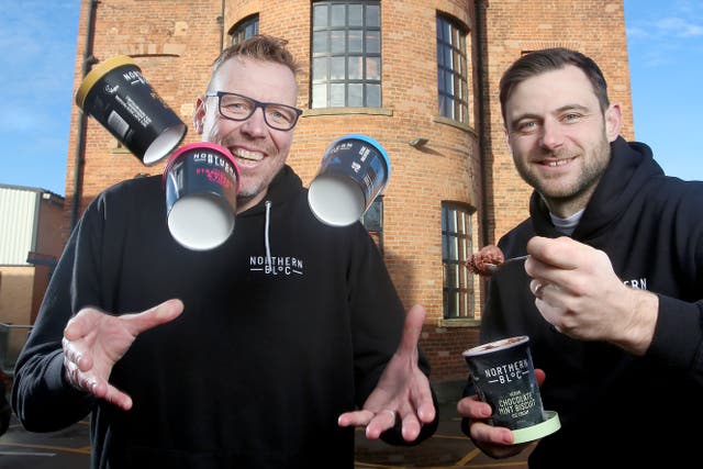 <p>Josh and Dirk, owners of Northern Bloc Ice Cream</p>