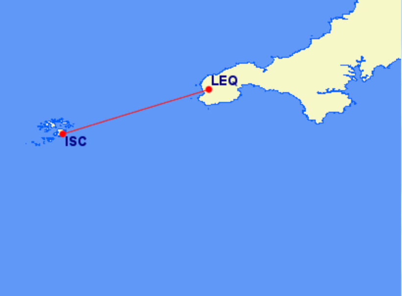 The 20-minute journey between the Isles of Scilly and Land’s End costs £93 one way