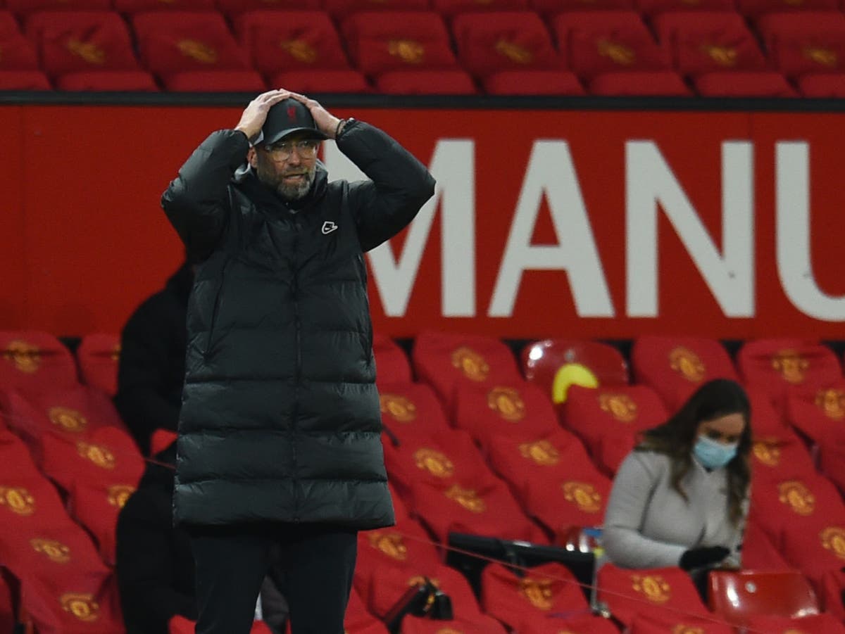 Jurgen Klopp must change his Old Trafford habits to keep Liverpool&rsquo;s Champions League chances alive