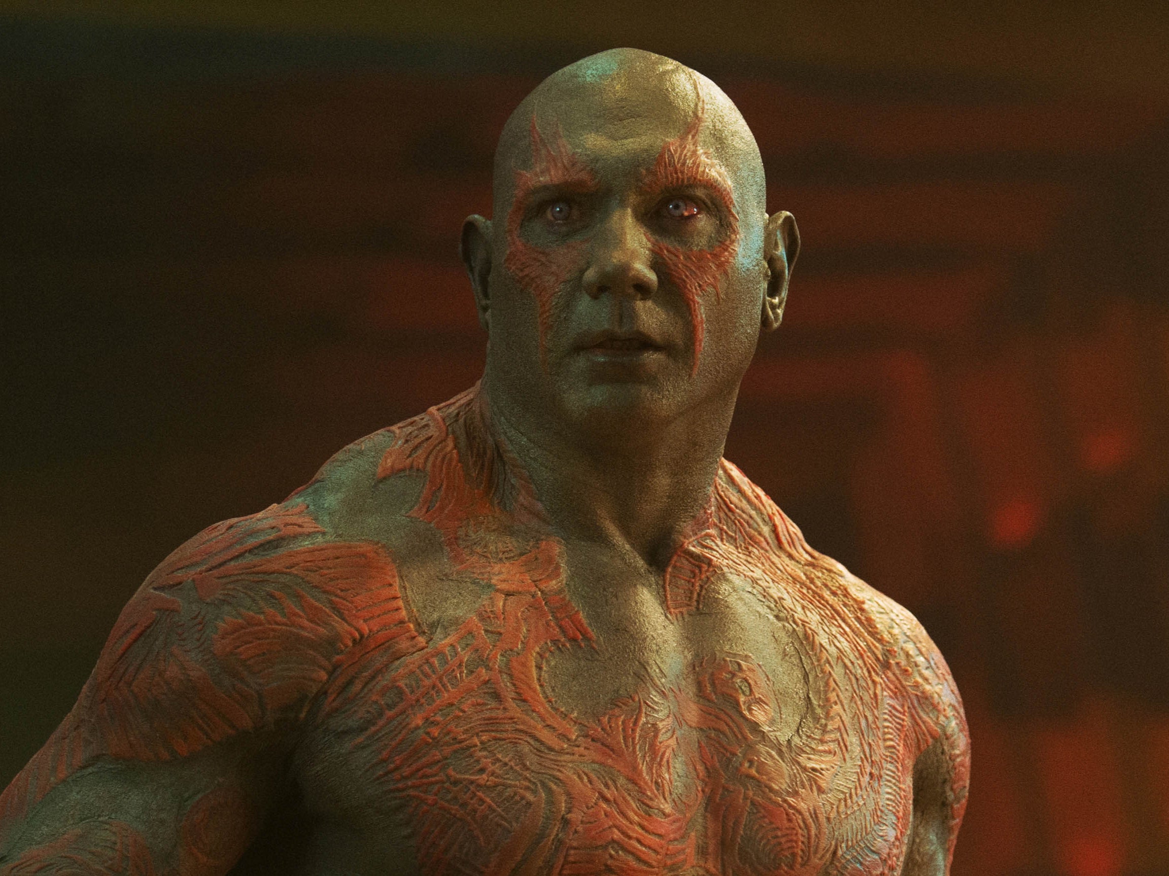 Dave Bautista as Drax the Destroyer in Guardians of the Galaxy