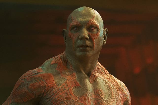 Dave Bautista as Drax the Destroyer in Guardians of the Galaxy
