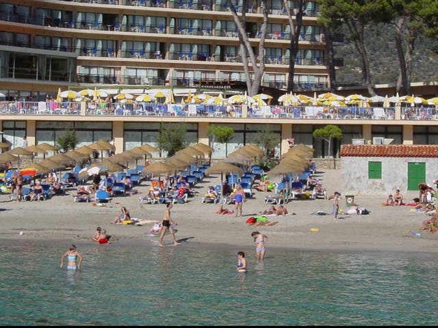 <p>Going cheap: a beach resort in Mallorca</p>