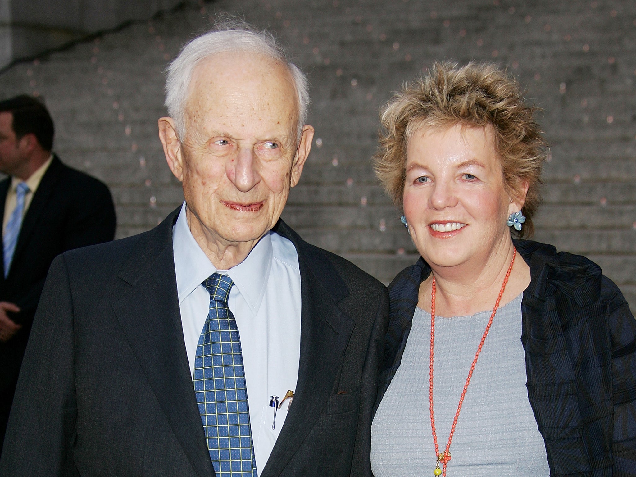 With her husband of 41 years, Robert Morgenthau, in 2007