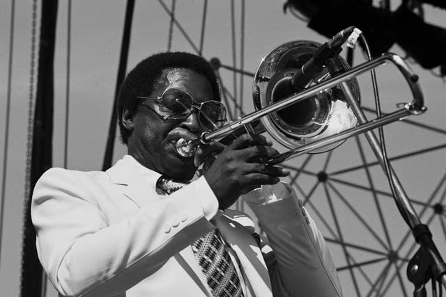 <p>Fuller playing at the Capital Jazz Festival in 1982</p>
