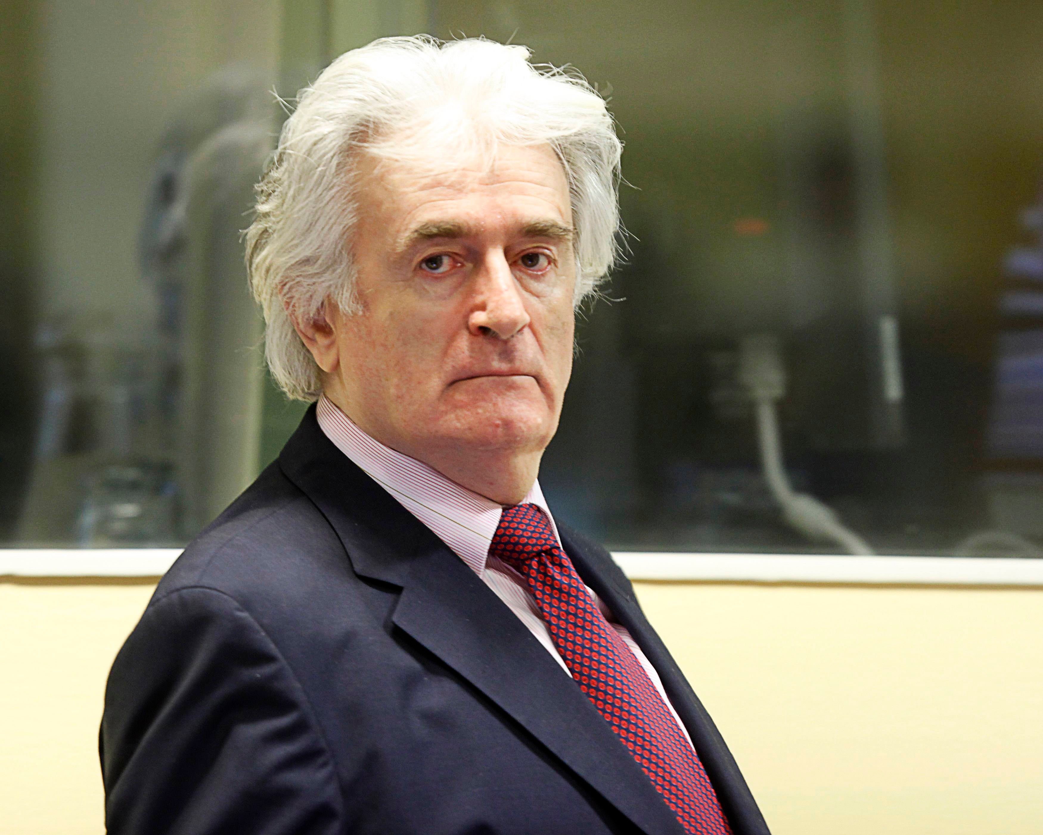 Radovan Karadzic in The Hague in 2009
