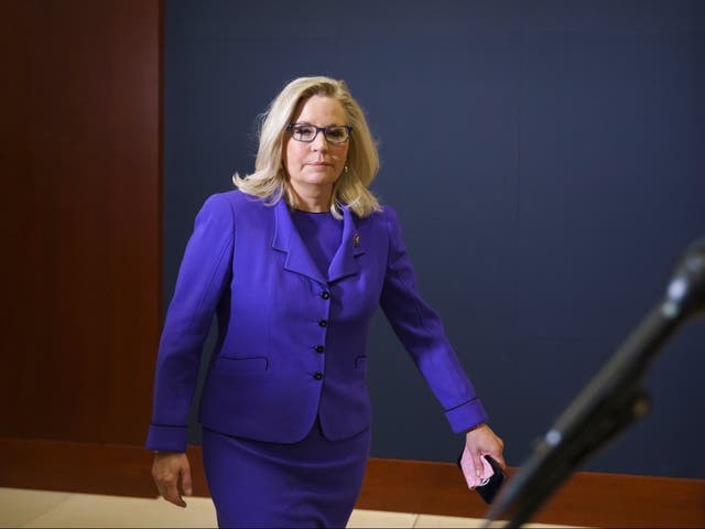 <p>Liz Cheney said the Republicans could not stand for truth if they upheld Donald Trump’s false claims he won the 2020 US election</p>