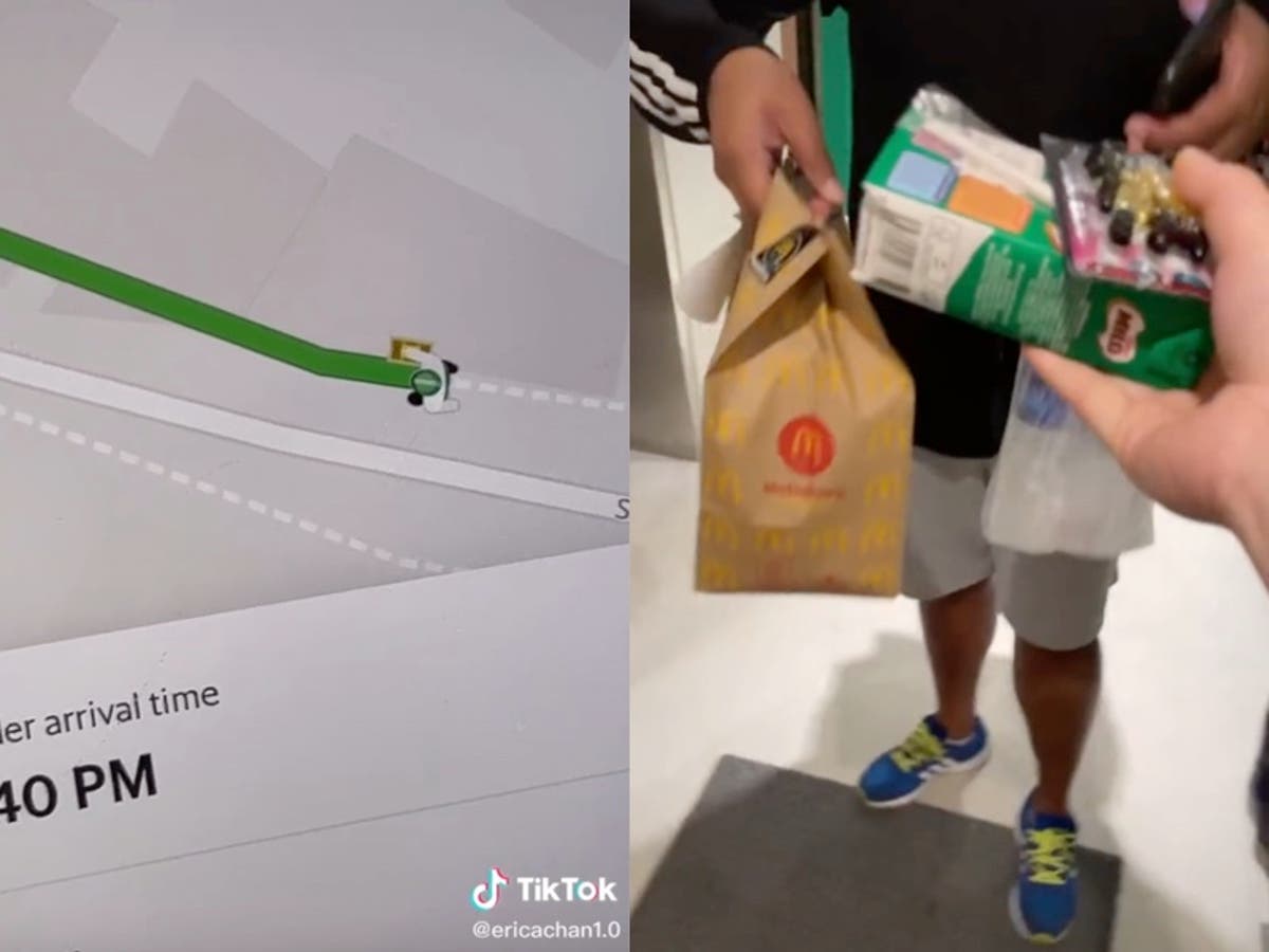 TikTok influencer faces backlash after challenging delivery driver to bring food quickly in exchange for candy