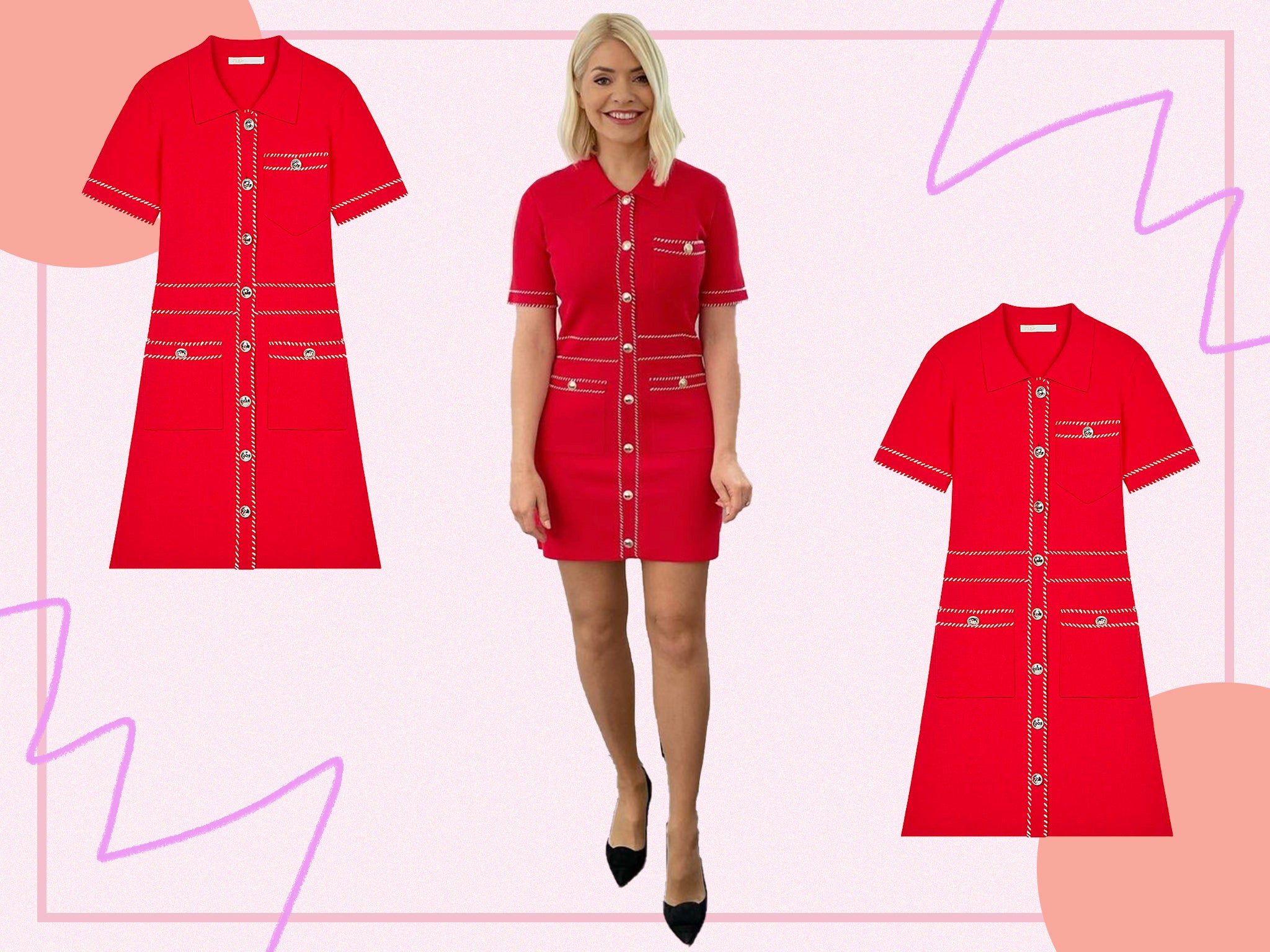 We love this red mini from cult favourite brand Maje