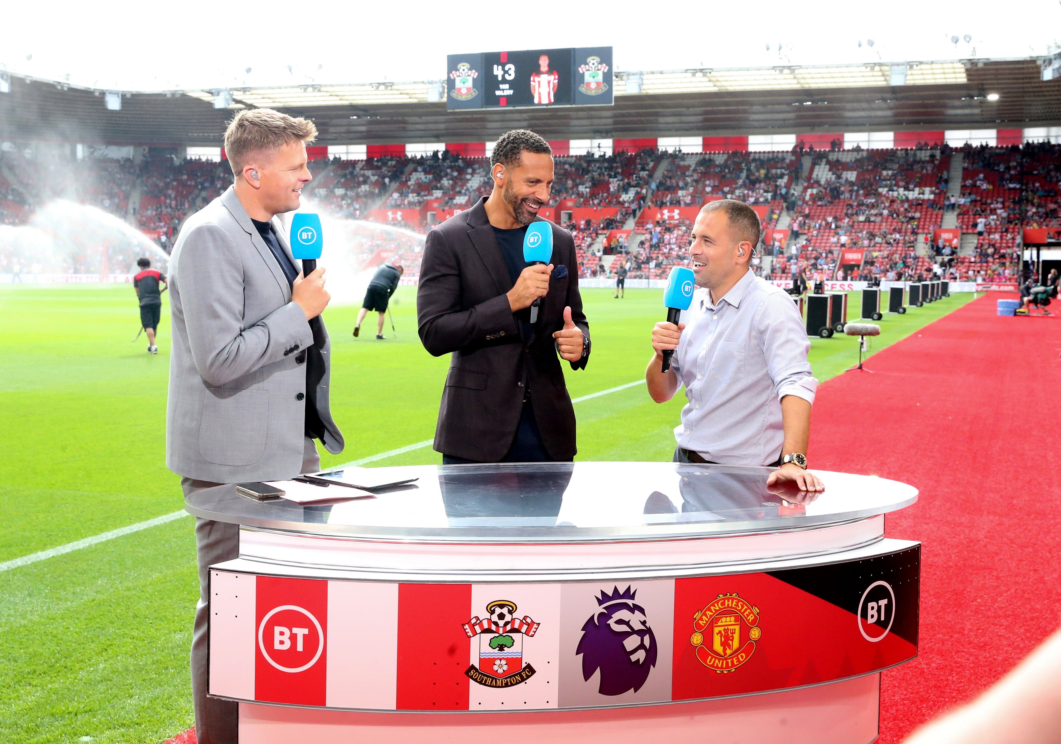 BT Sport presenting Southampton vs Manchester United in August