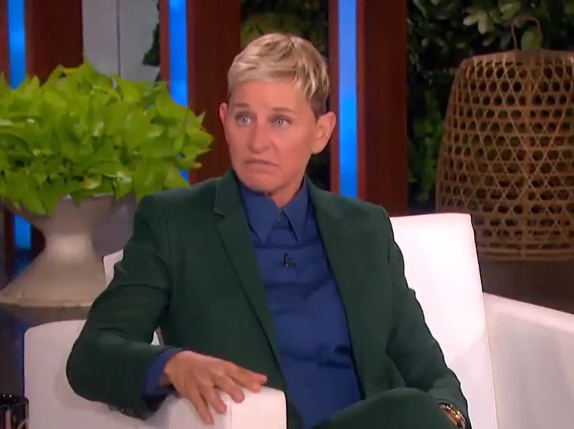 Ellen DeGeneres appearing on Today, following the news that her talk show is coming to an end