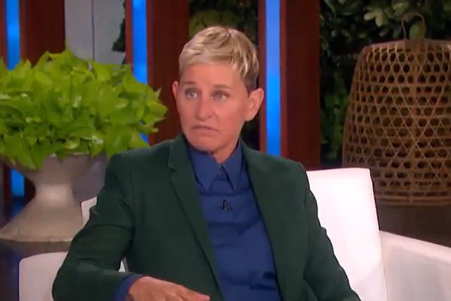 Ellen DeGeneres appearing on Today, following the news that her talk show is coming to an end