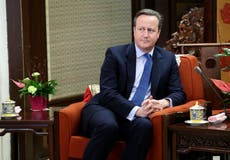 Ex-UK PM Cameron grilled over links to bankrupt finance firm