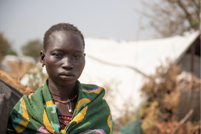 <p>Mary* is a 22-year-old mother-of-four who lives in Pibor</p>